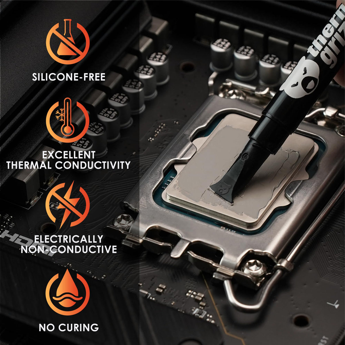 Thermal Grizzly Hydronaut - 7.8 Gram/3 ml - Conductive Thermal Paste