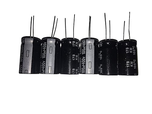 LATTECH 100uF 400V 18X30 +/-20% +105? 6 PCS Aluminum Electrolytic Capacitors