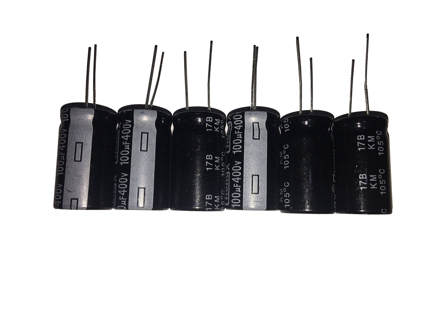 LATTECH 100uF 400V 18X30 +/-20% +105? 6 PCS Aluminum Electrolytic Capacitors