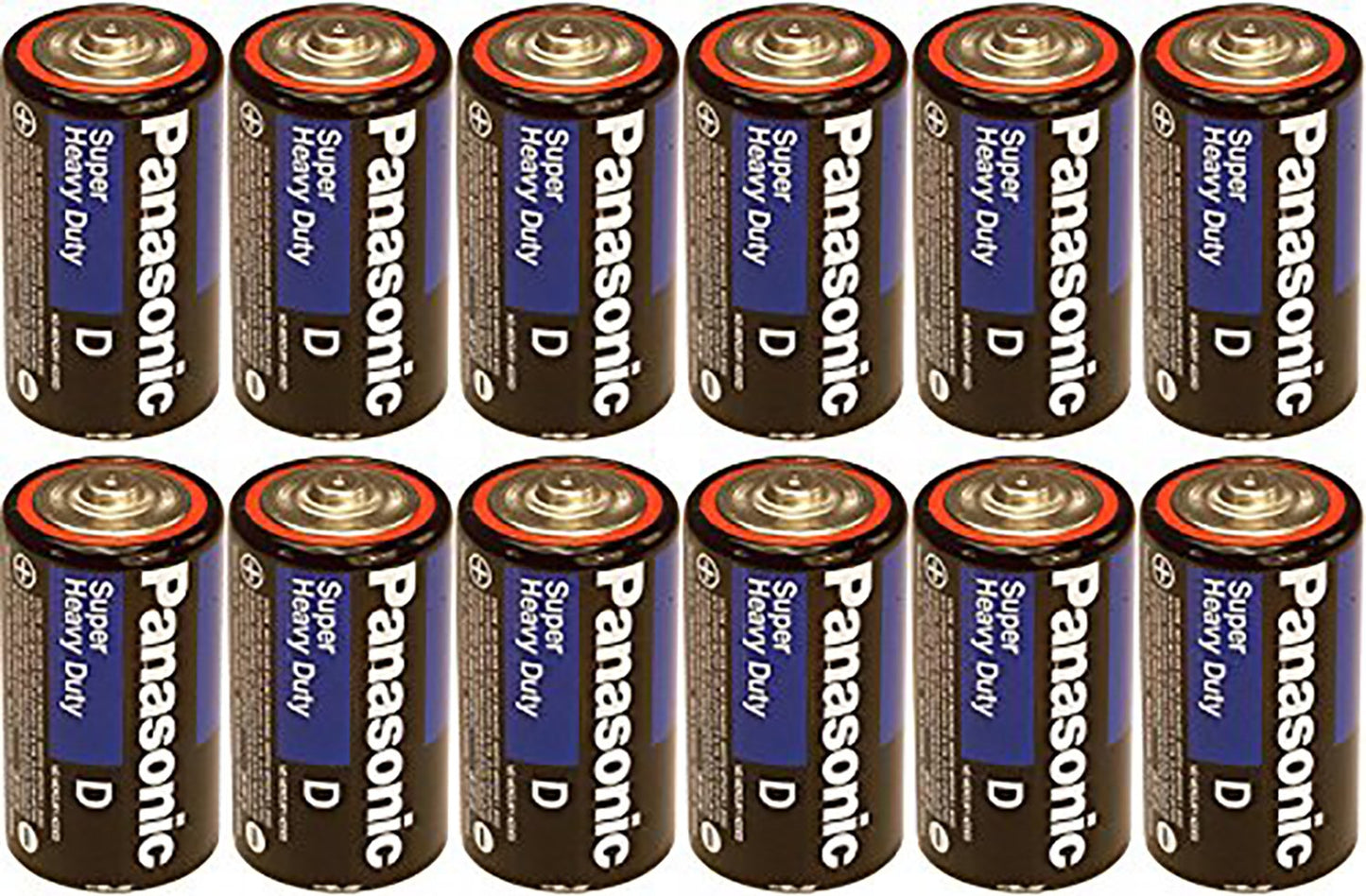 Panasonic Heavy Duty D Batteries X 12