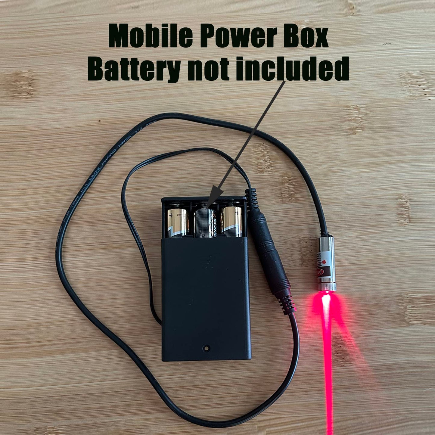 Industrial DC socket Laser module DC battery holder box Removable battery holder box Can be connected to a power supply (excluding battery) (DC