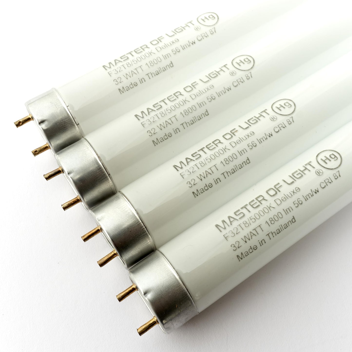 Master Of Light F32T8/850 48" 32W Fluorescent Tube 5000K Daylight T8 4-Pack