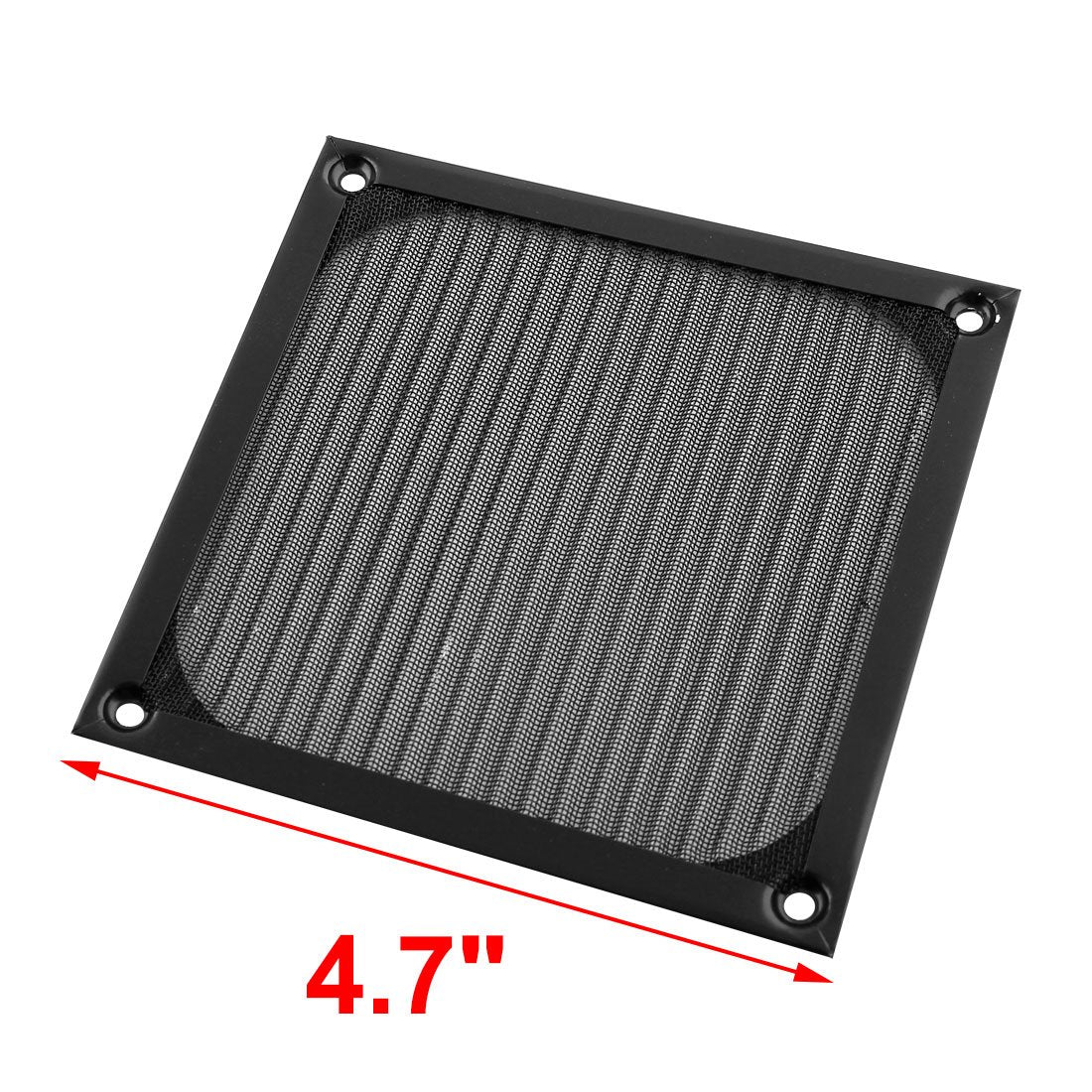 uxcell® Aluminum PC Cooler Fan Dustproof Meshy Filter 12cm x 12cm Black