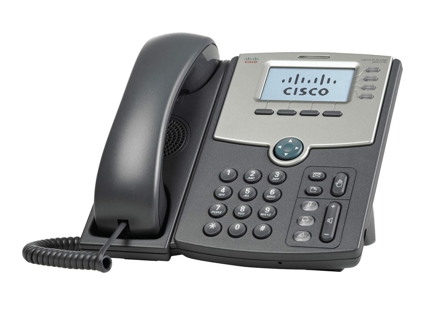 Cisco Remanufactured SPA514G 4-Line GigE IP Phone, Cisco Small Business Product 1-Year Limited Hardware Warranty (SPA514G-RF)