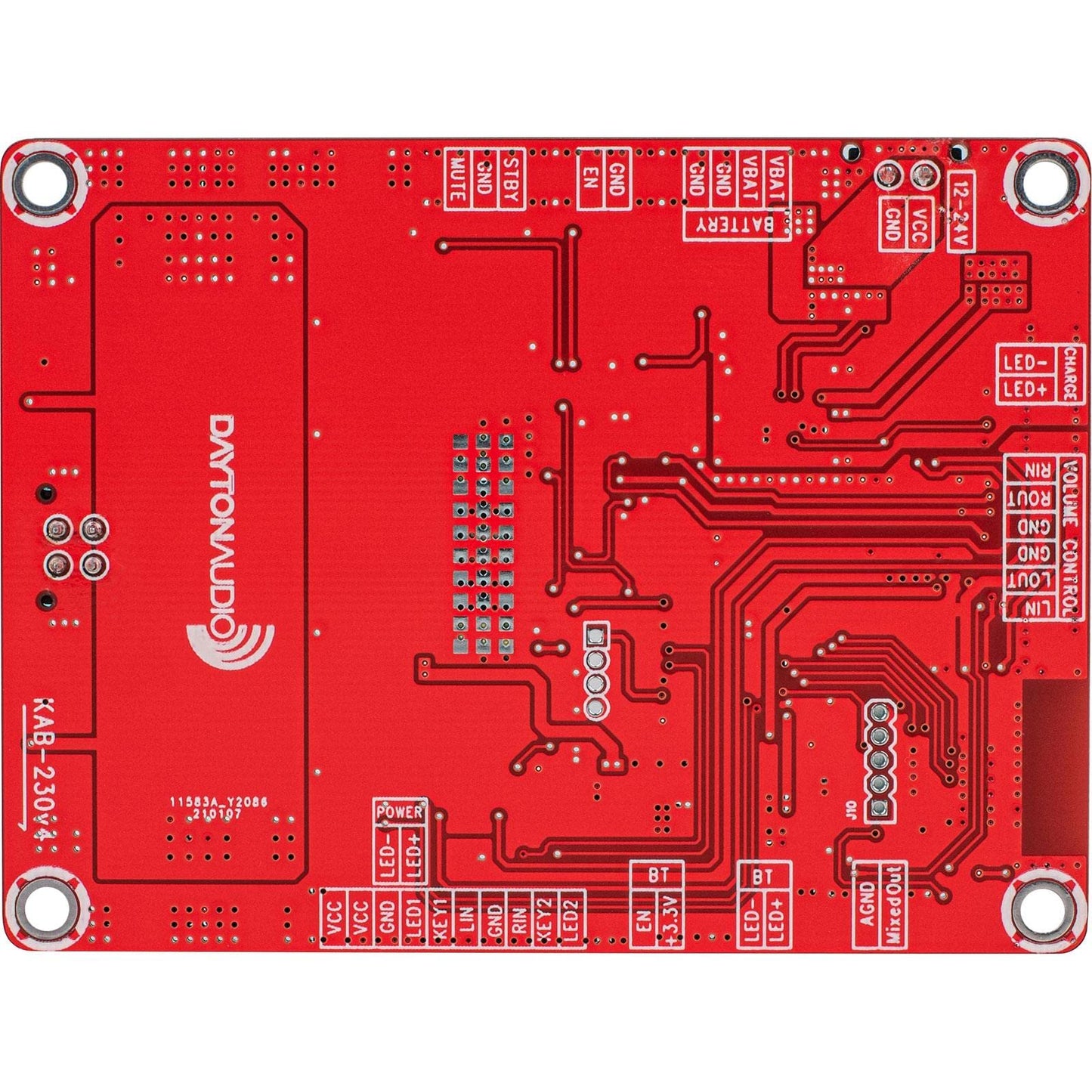 Dayton Audio KAB-230v4 2 x 30W Class D Audio Amplifier Board with aptX HD Bluetooth 5.0