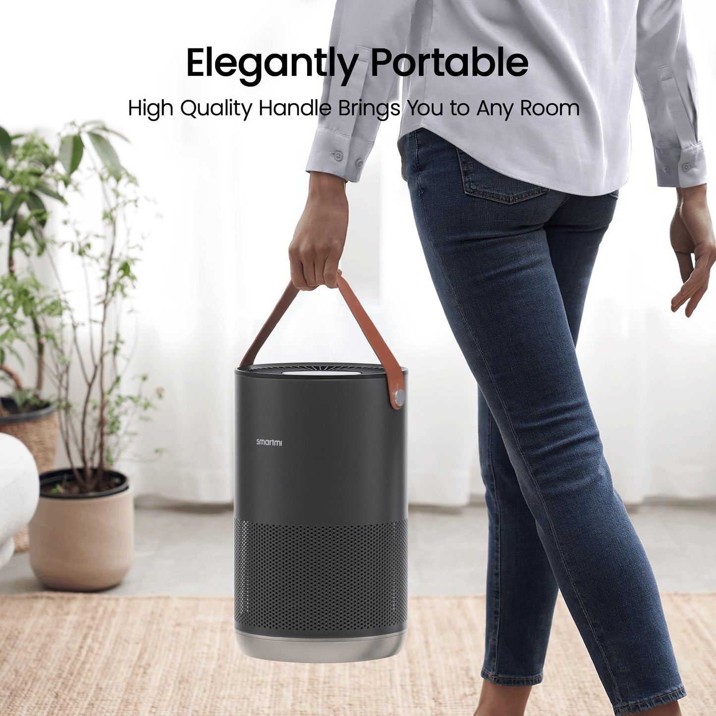 Smartmi P1 Air Purifier for Home Bedroom, H13 HEPA, 19 dB