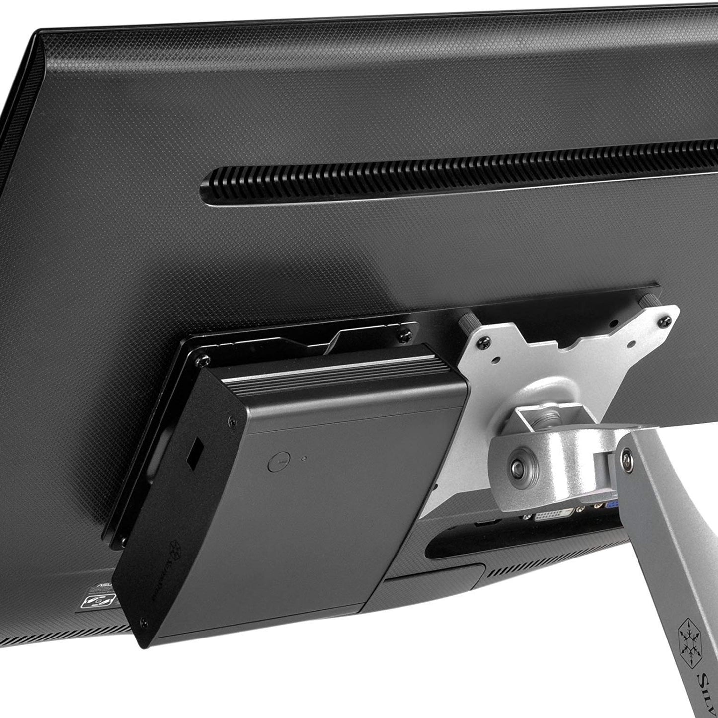 Mount Plus MP-CPB-7 Mounting Bracket Compatible with Intel NUC | VESA Monitor Arm Extension Plate Compatible with The NUC Mini PC Computer | Thin