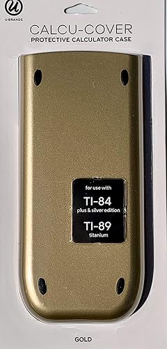 Calcu-Cover Protective Calculator Case for TI-84 Plus & Silver and TI-89 Titanium (Gold)