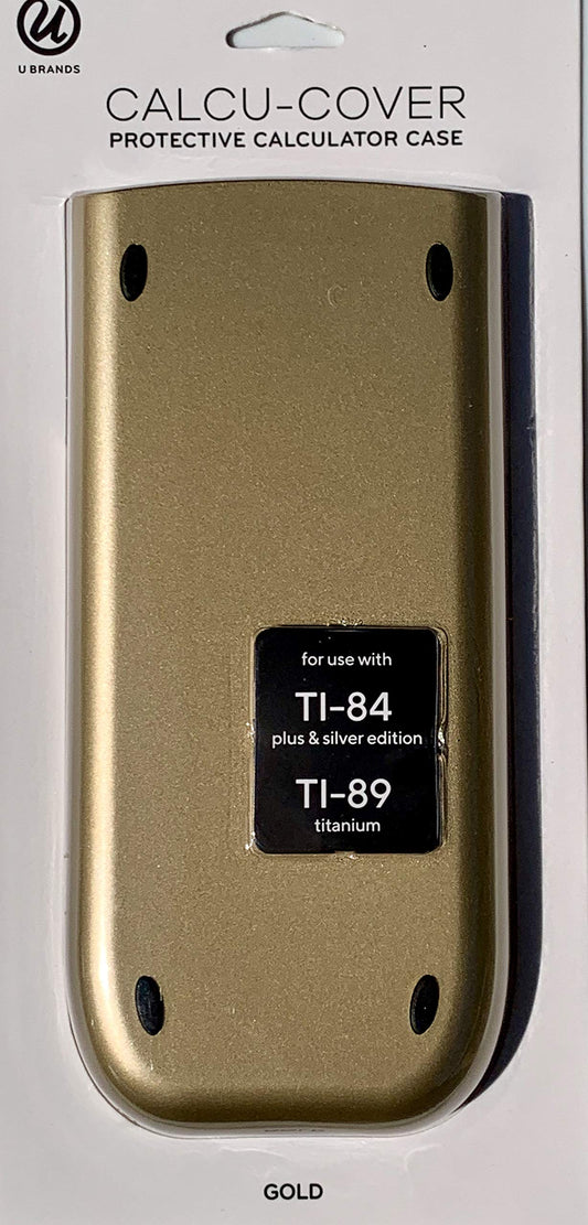 Calcu-Cover Protective Calculator Case for TI-84 Plus & Silver and TI-89 Titanium (Gold)