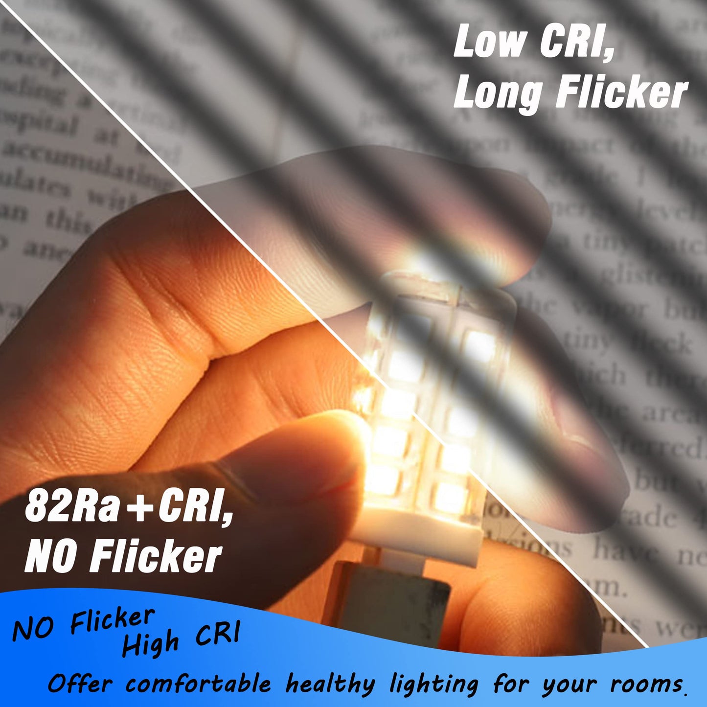 G9 LED Bulb Dimmable 5W 2700K Soft Warm White 40 Watt Equivalent, 6 Pack