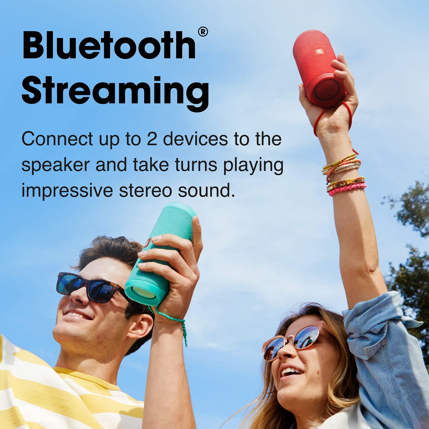 JBL Flip 4 Waterproof Portable Bluetooth Speaker - Red