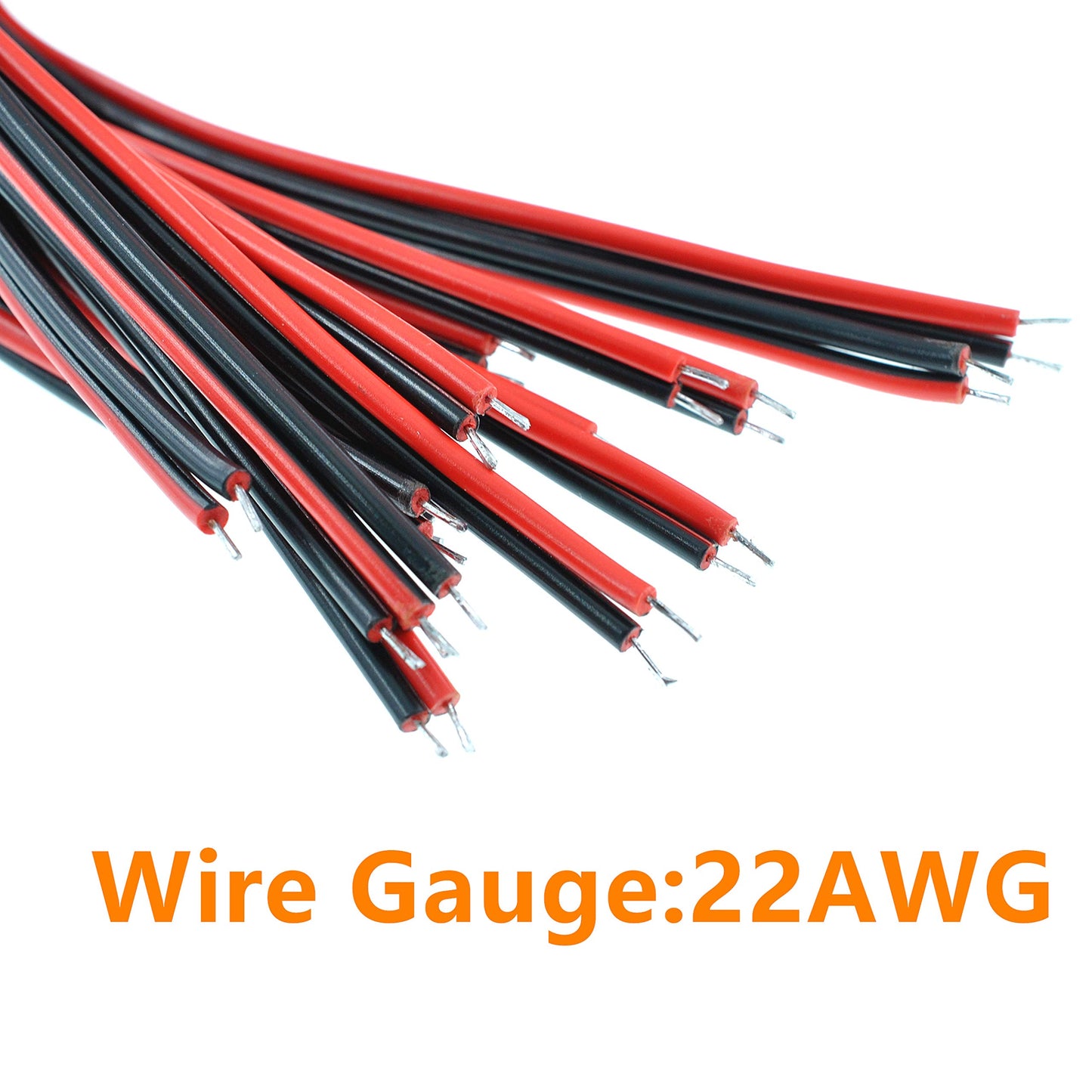 GANASOME 10pcs DC Power Pigtail Cable - 12V 5A Female Connector for CCTV Home Security Surveillance