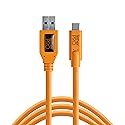 Tether Tools TetherPro USB 3.0 to USB-C Cable | for Fast Transfer and Connection Between Camera and Computer | High Visibility Orange | 15 Feet (4.6