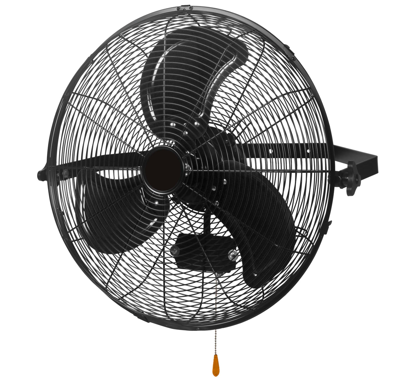 BLOTEK 18-Inch Wall Mount Fan, High Velocity Industrial Fan [W58334] with 3 Speeds, Adjustable Tilt, Quiet Metal Construction, 4650 CFM Air Circulator