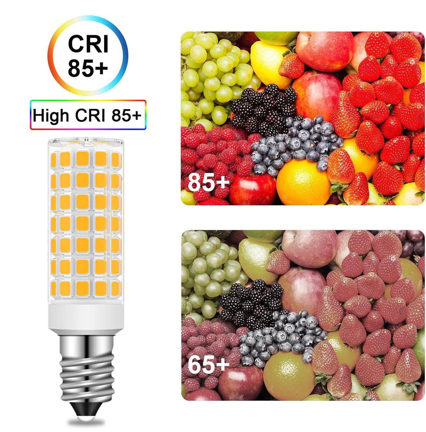 Aooallme E14 European Base Bulb e14 led Bulb Turkish Lamp Bulb Replace Dimmable 8W Equivalent 80W-100W Incandescent Bulb, AC 110V-130V Warm White