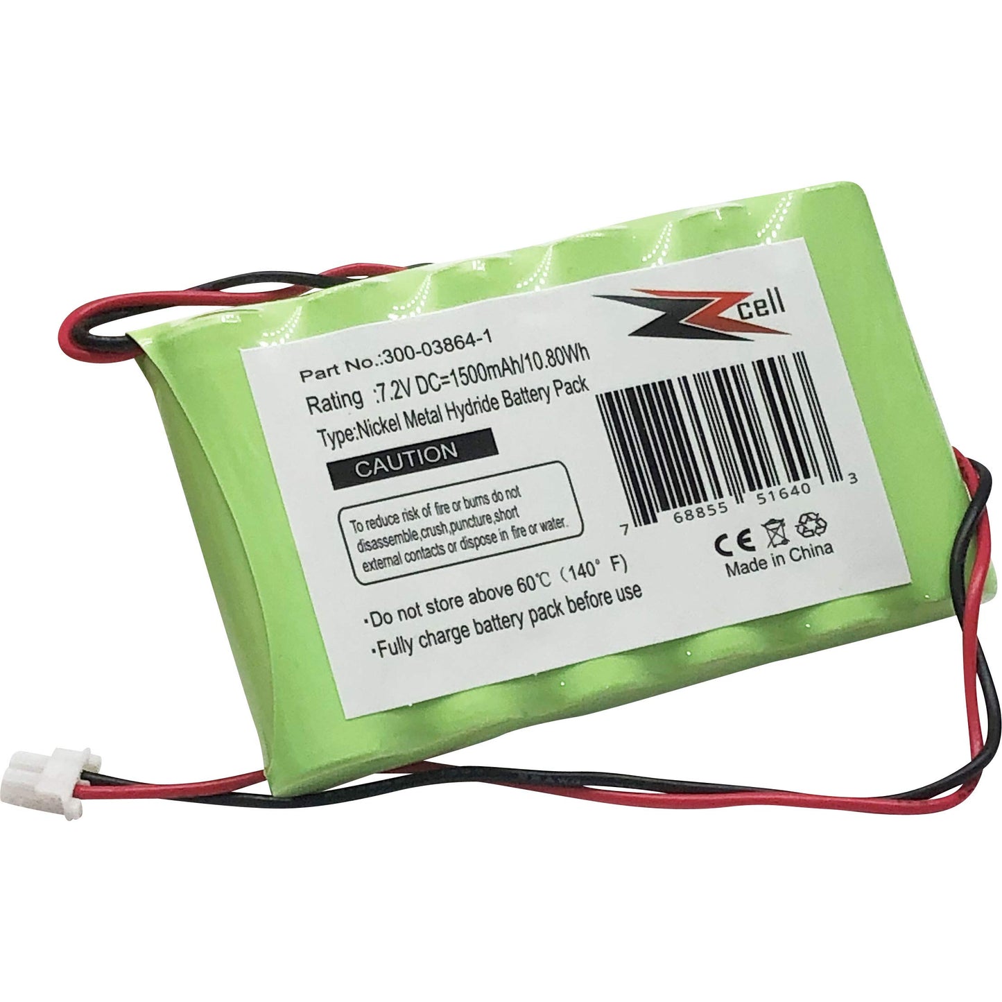 ZZcell 2-Pack Battery Compatible with Honeywell Alarm 300-03864-1, Lynx L3000, Lynx L5000, Lynx L5100, ADEMCO 300-03865, 1500mAh (Please Check Part…