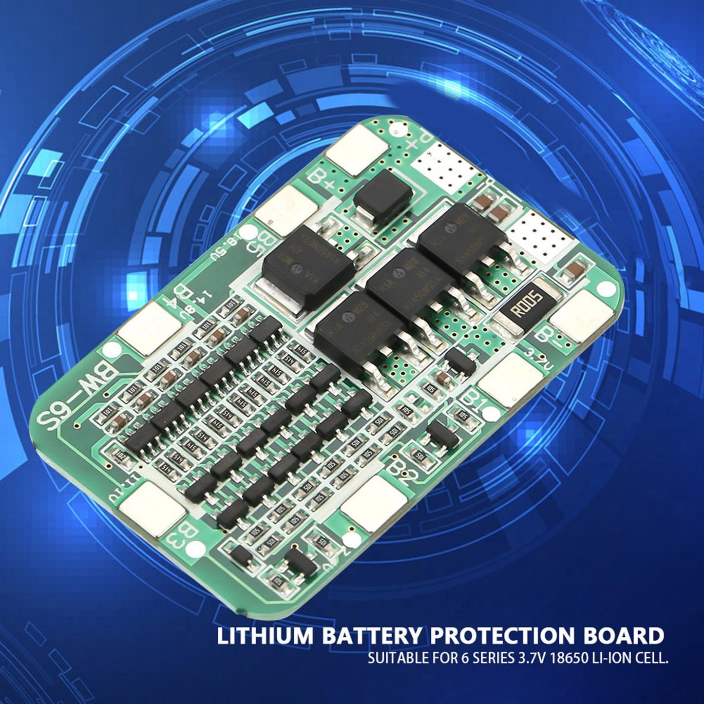 BMS 6S 15A 22V 24V Protection Board Lithium Battery Charger PCB Protection Board Overcharge/Overdischarge/Overcurrent/Short Circuit Protect…