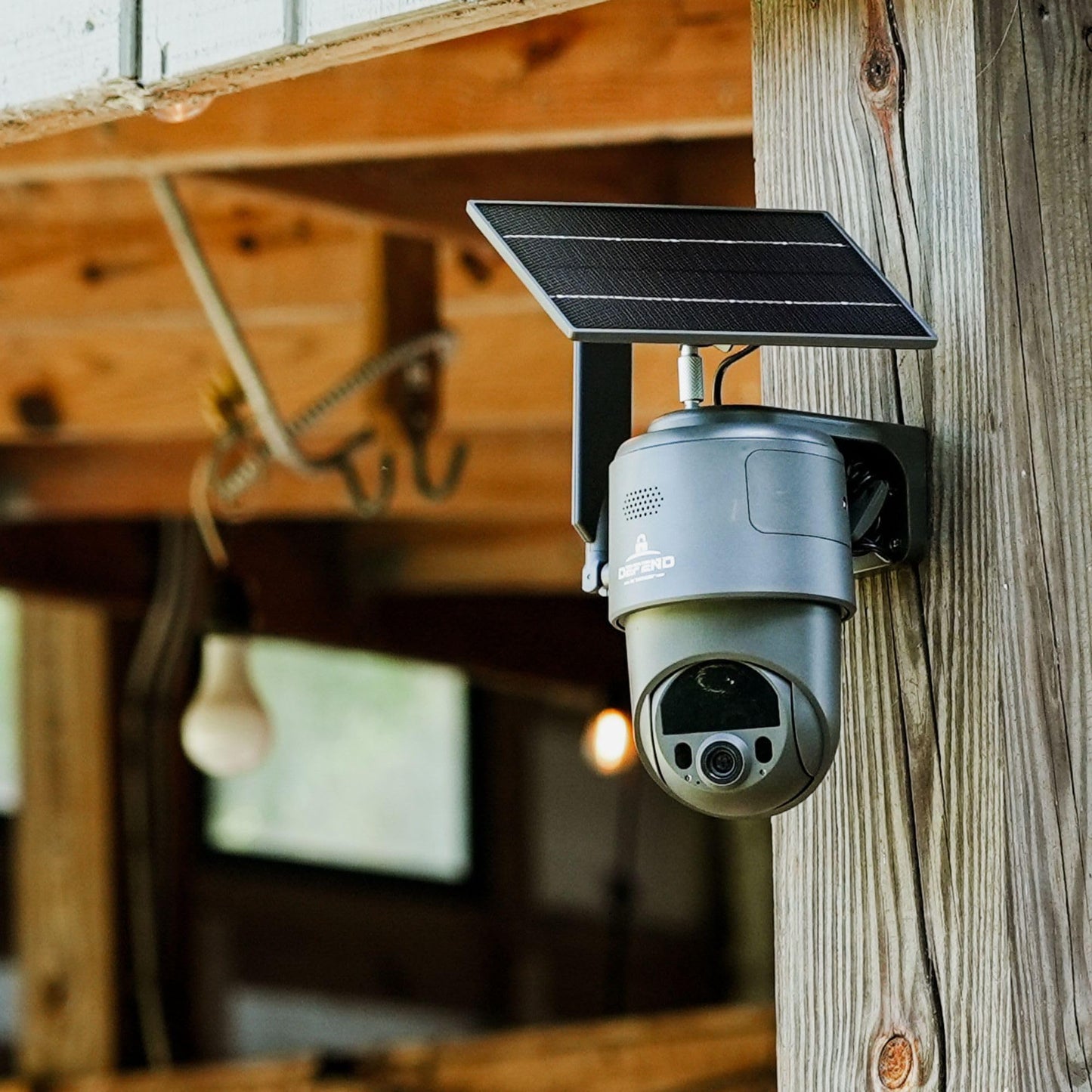 TACTACAM - Defend 360 Cellular Security Camera, 4K Photos, 1080p Video, Solar + Rechargeable Battery, 360° Pan/Tilt/Zoom, LTE Cellular, Motion Alerts