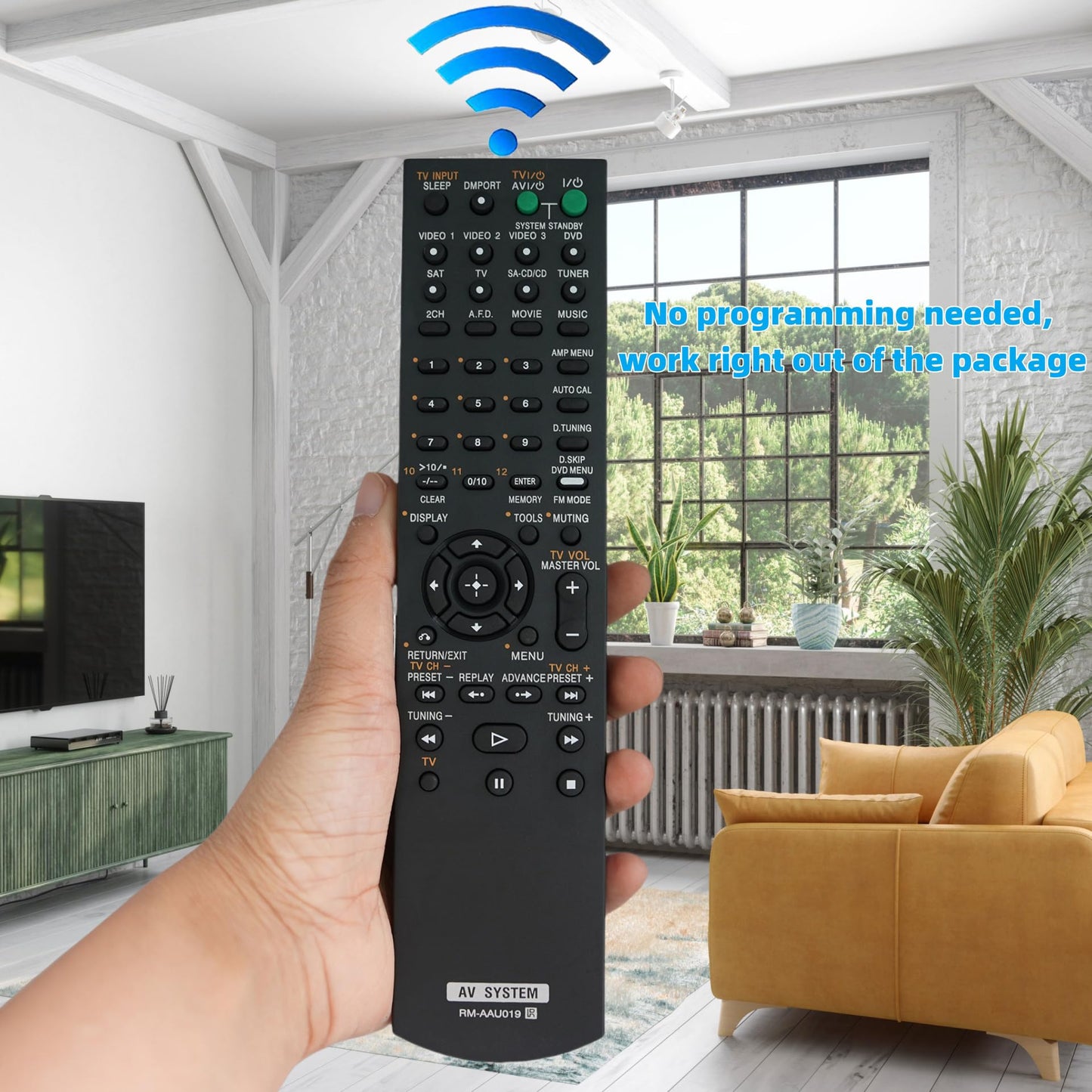 RM-AAU019 Remote Control Replaced for Sony RM-AAU017 HTD-DW685 STRDG510 STR-K1600 Home Theater Audio/Video Receiver AV System