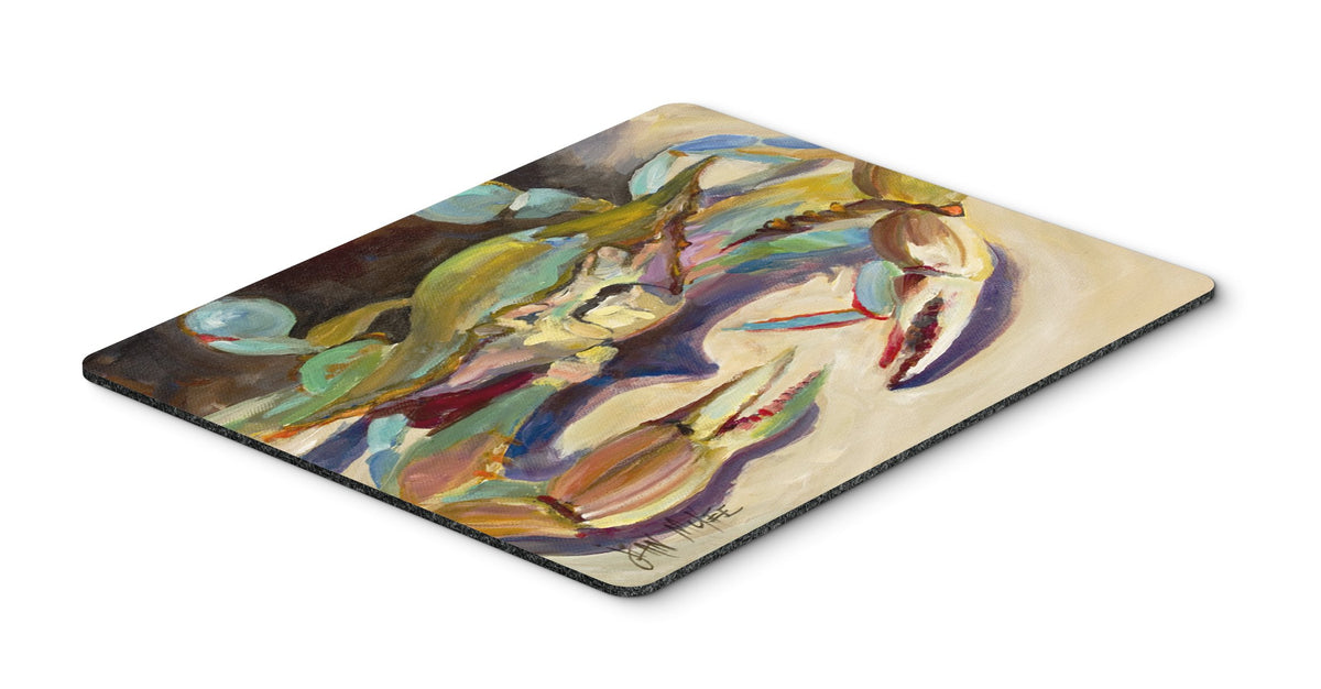 Caroline's Treasures JMK1101MP Blue Crab Tail Fin Mouse Pad, Hot Pad or Trivet, Large, Multicolor