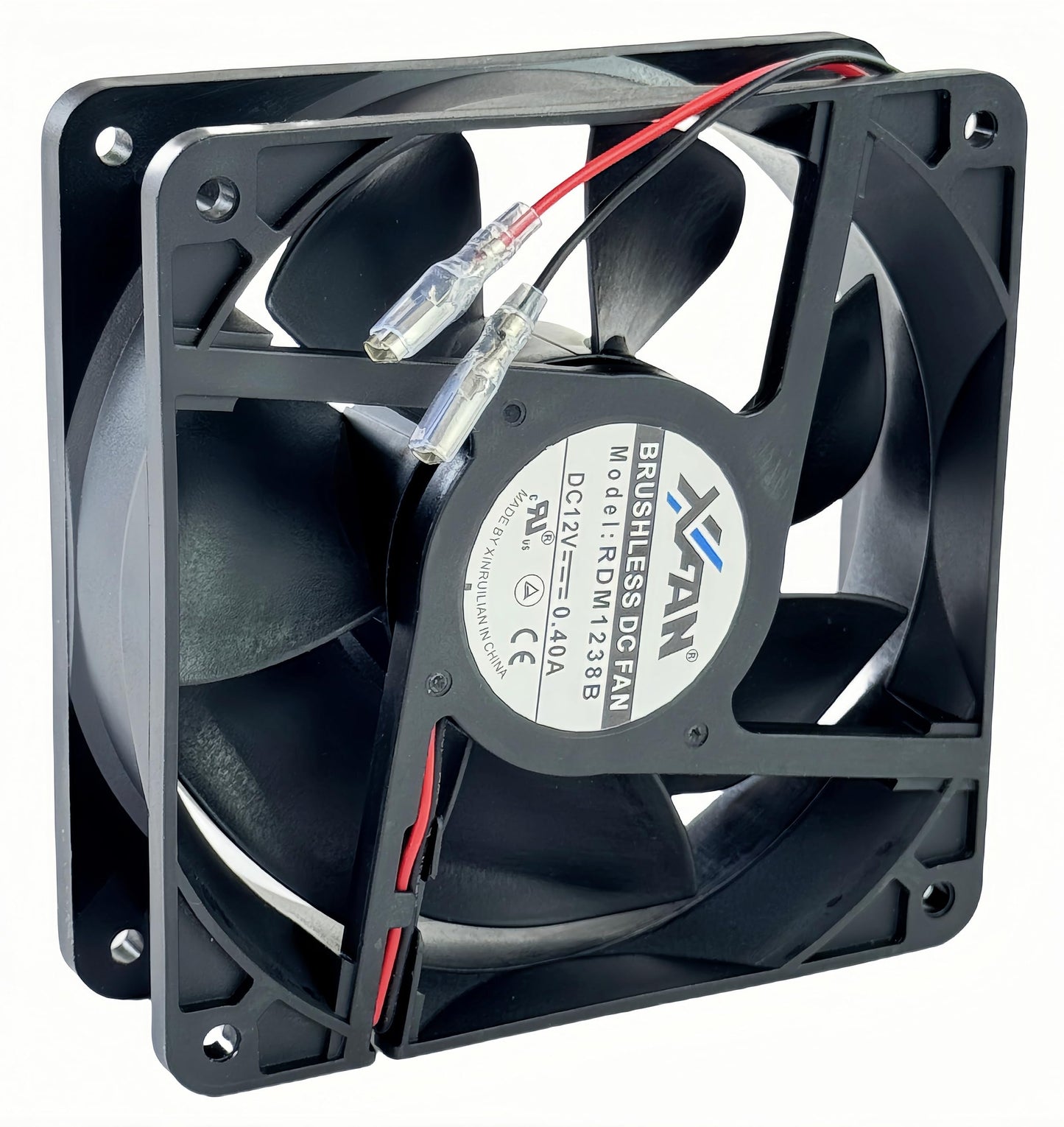 for RDM1238B Chassis Cooling Fan DC12V 0.40A 120mm 12038 120×120×38mm 2 Wire Brushless Inverter Cooling Fan