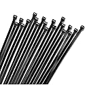 Bolt Dropper 11" Black Cable Ties, 1000 Pack, 50 lbs Tensile Strength - Heavy Duty Zip Ties, Self-Locking Premium Nylon Tie Wraps for Indoor