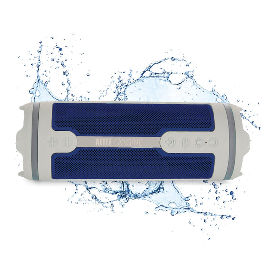 Altec Lansing HydraMOTION 2.0 Wireless Bluetooth Speaker, 16H Battery, RGB Lights, USB-C Quick Charge, IP67 Rated Waterproof Bluetooth, Mountable