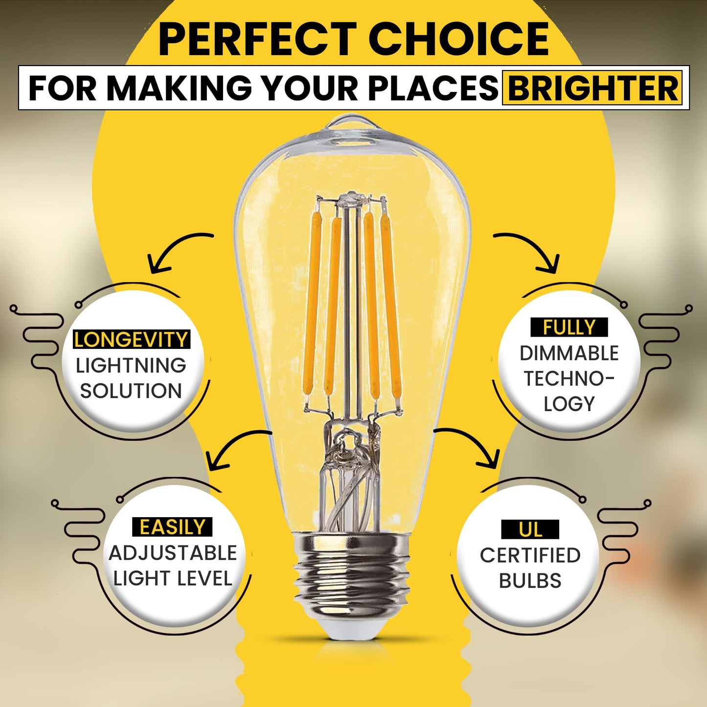 Halco 85145 - ST19CL8ANT/827/LED2 Edison Style Antique Filament LED Light Bulb