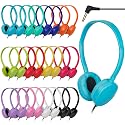 TJZXGUI Headphones Bulk 24 Pack for Classroom School,Wholesale Earphones Class Set for Students Teens and Adult Multi Color (12 Colors)