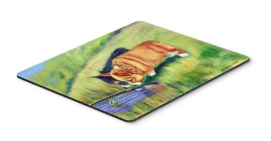 Caroline's Treasures 7292MP Corgi Mouse Pad, Hot Pad or Trivet for Home Office Gaming Working Computers Laptop Mouse Mat,Washable Large Mousepad