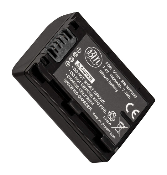 BM Premium NPFH50 Replacement for Sony NP-FH30 NP-FH40 NP-FH50 NP-FH70 NP-FH100 and Sony Cyber-Shot DSC-HX1 HX100V DSC-HX200 HX200V, Sony Alpha