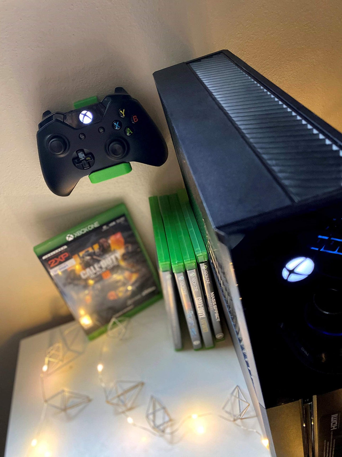 3d Lasers Lab [3 Pack] Holder Stand for XBOX ONE/Elite/Series X & S Controllers | Mount Anywhere with No Wall Damage | Organize Your Gaming Space |