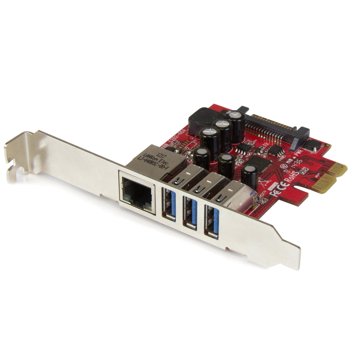 StarTech 3-Port PCI Express USB 3.0 Card, 5Gbps, TAA (PEXUSB3S3GE)