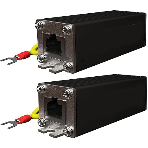 Tupavco Ethernet Surge Protector (2 Pack) 2.5 Gigabit High PoE++ Class 8 150W TP325x2