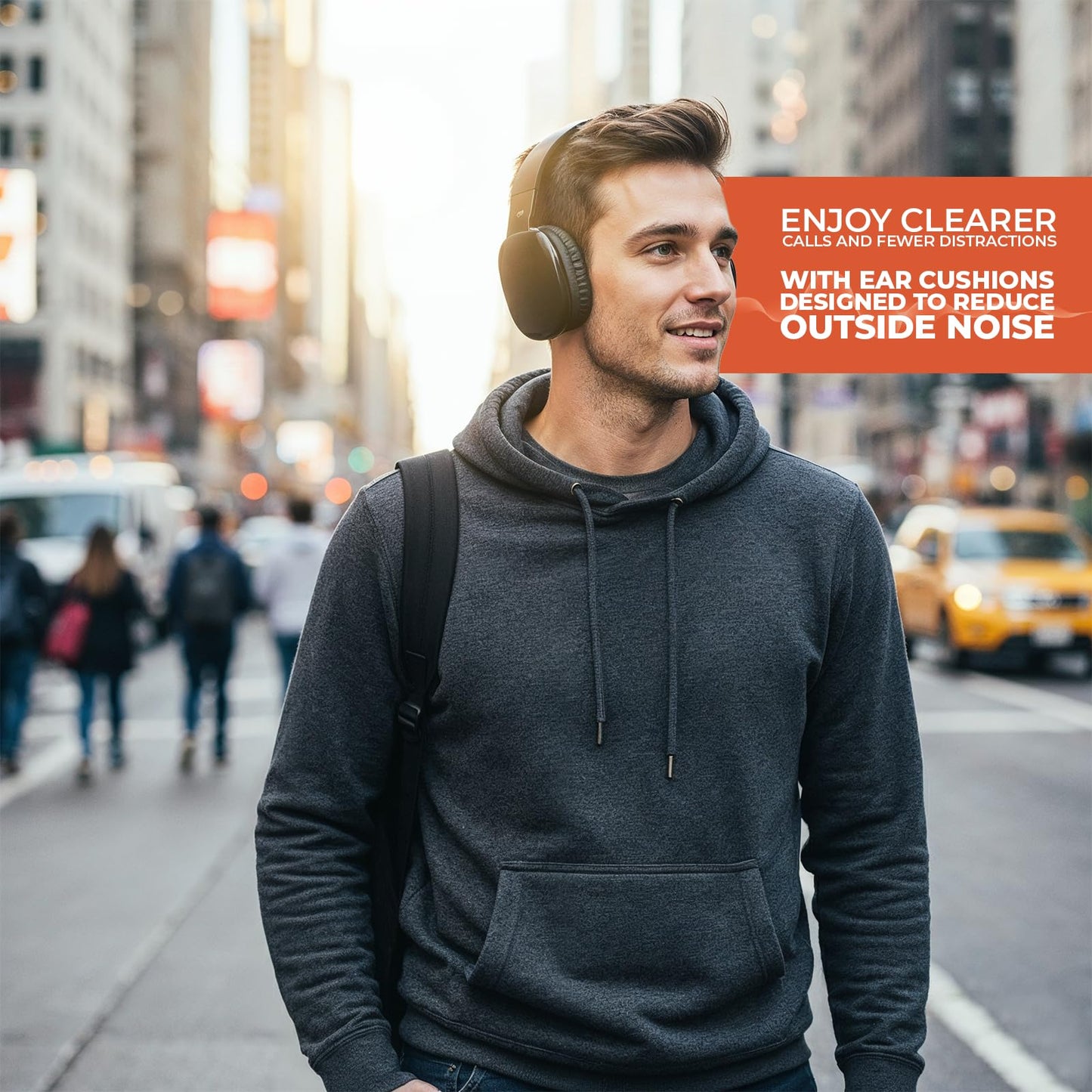iJoy Ultra Wireless Over-Ear Bluetooth Headphones with Mic, Up to 10 Hours Playtime, Bluetooth Headset 33Ft Range with Backup AUX Cable & SD Slot…