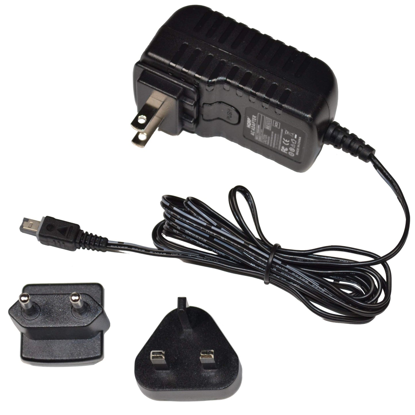 HQRP Wall AC Power Adapter Compatible with JVC GR-D93U GRD93U GR-D93US GRD93US Camcorder - (incl. USA Plug & Euro Adapter)
