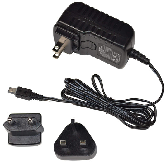 HQRP Wall AC Power Adapter Compatible with JVC GR-D370U GR-D370US Camcorder - (incl. USA Plug & Euro Adapter)