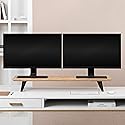 Anji Mountain Monitor Stand - Desktop Organizer & Laptop Riser, Ergonomic Monitor Riser, Space-Saving Monitor Stand for Desk, Durable Construction