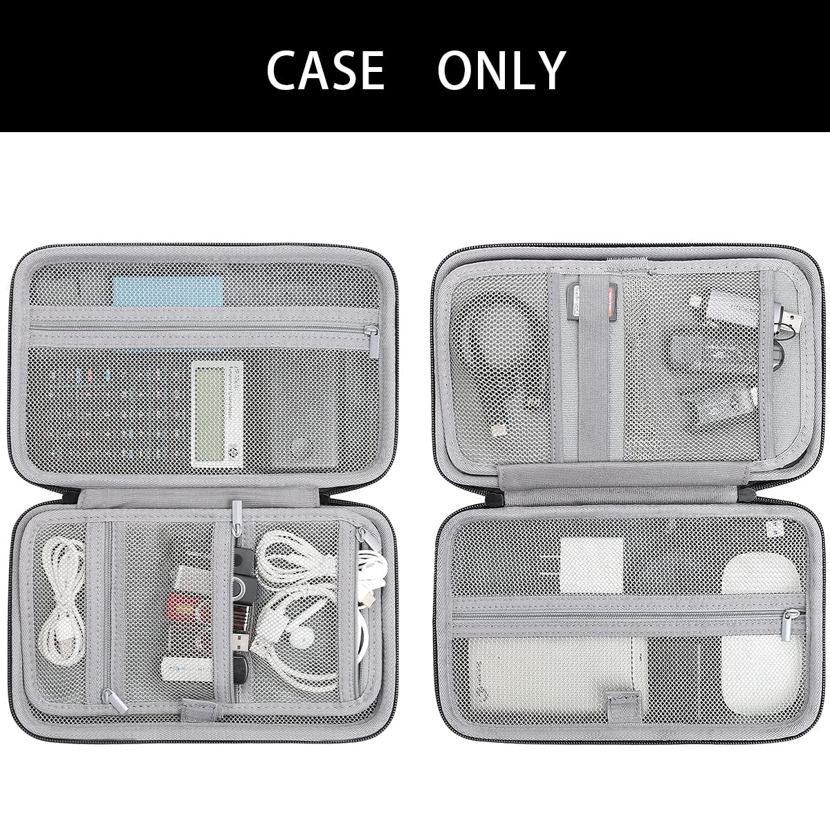 co2CREA Hard EVA Carrying Travel Case Replacement for Powerbank HDD/Electronics/Accessories Extra Large (10.27“x”6.5"x3.2" inch)