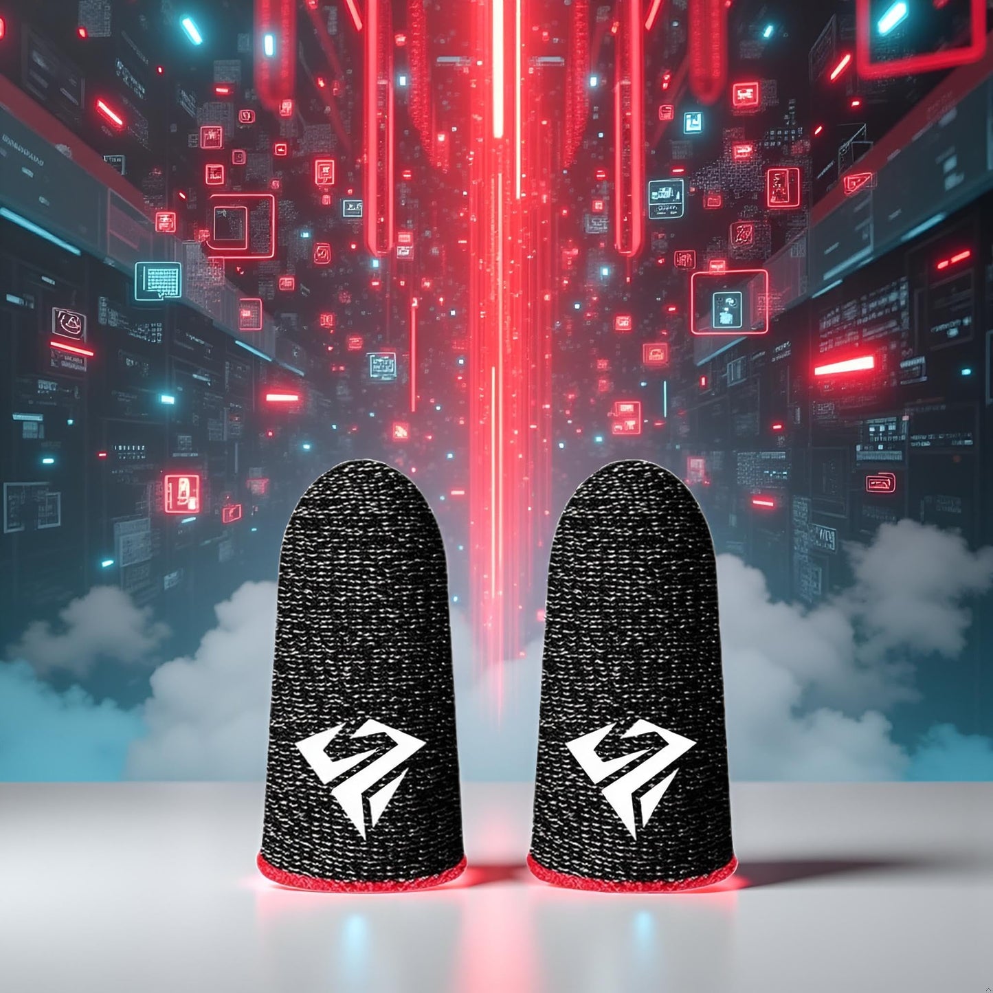 1 Pair for Pubg Mobile Games Gaming Finger Sleeve Breathable Fingertips Sweatproof Fingertip for Mobile Cove Slip Finger Gloves, Cell Phone Gaming