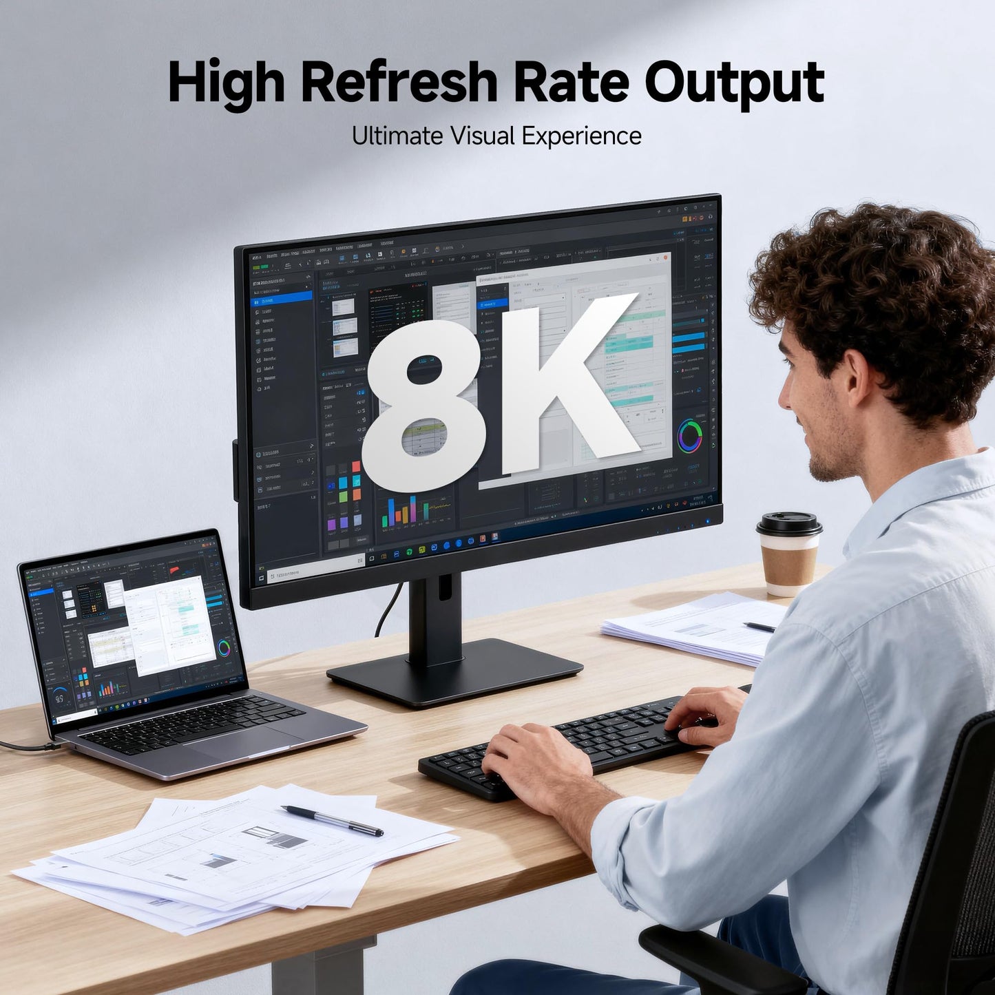 Cable Matters 80Gbps Premium Braided USB4 Cable - 6.6ft / 2m, Up to [8K@120Hz / 4K@480Hz Video, 240W Charging, 80Gbps Data Transfer], USB 4 Cable
