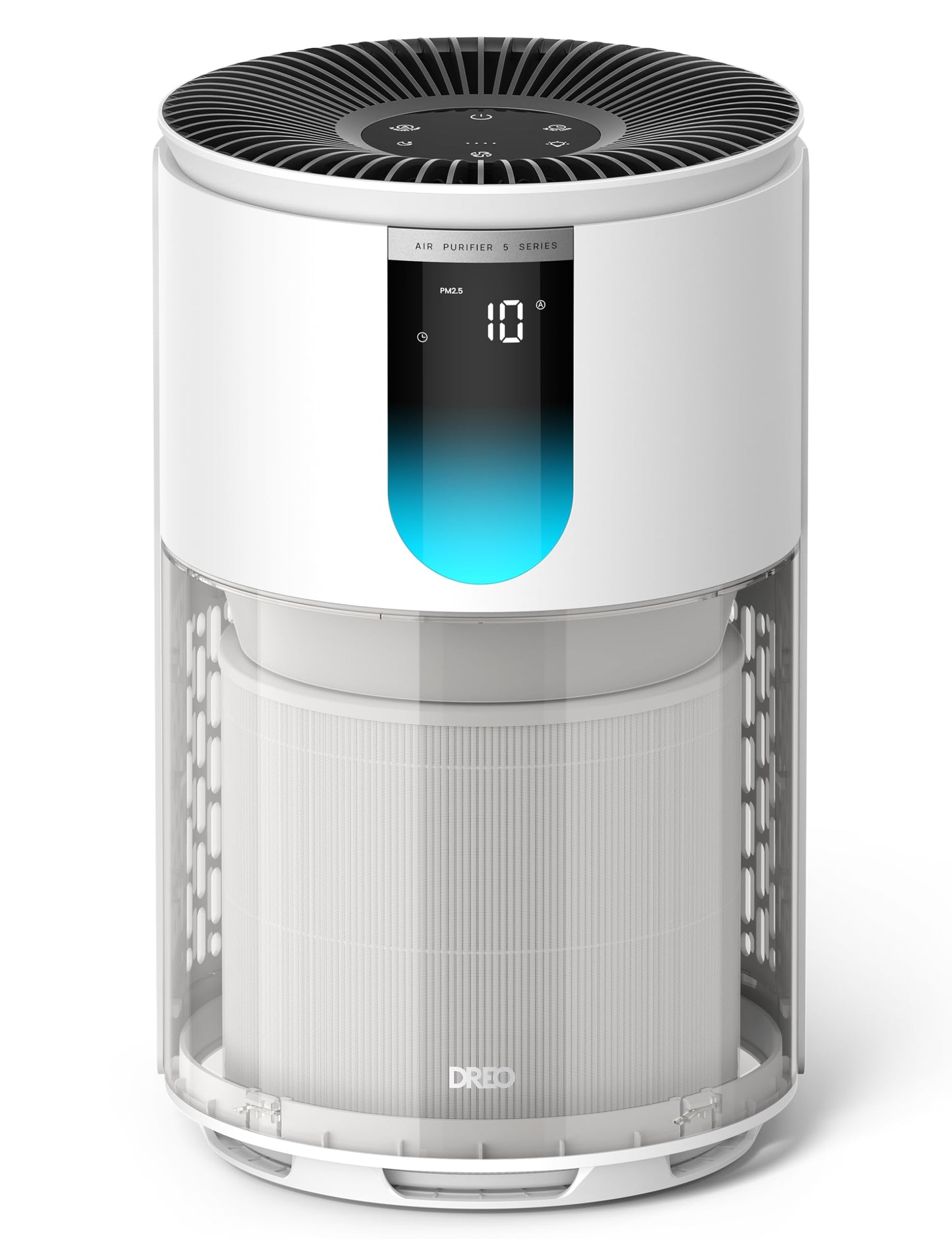 DREO Air Purifiers for Home, 539 Series HEPA Air Cleaner Up to 1176 Sq. Ft, PM2.5 Air Quality Sensor, Quiet, Auto/Turbo/Sleep Modes for Bedroom