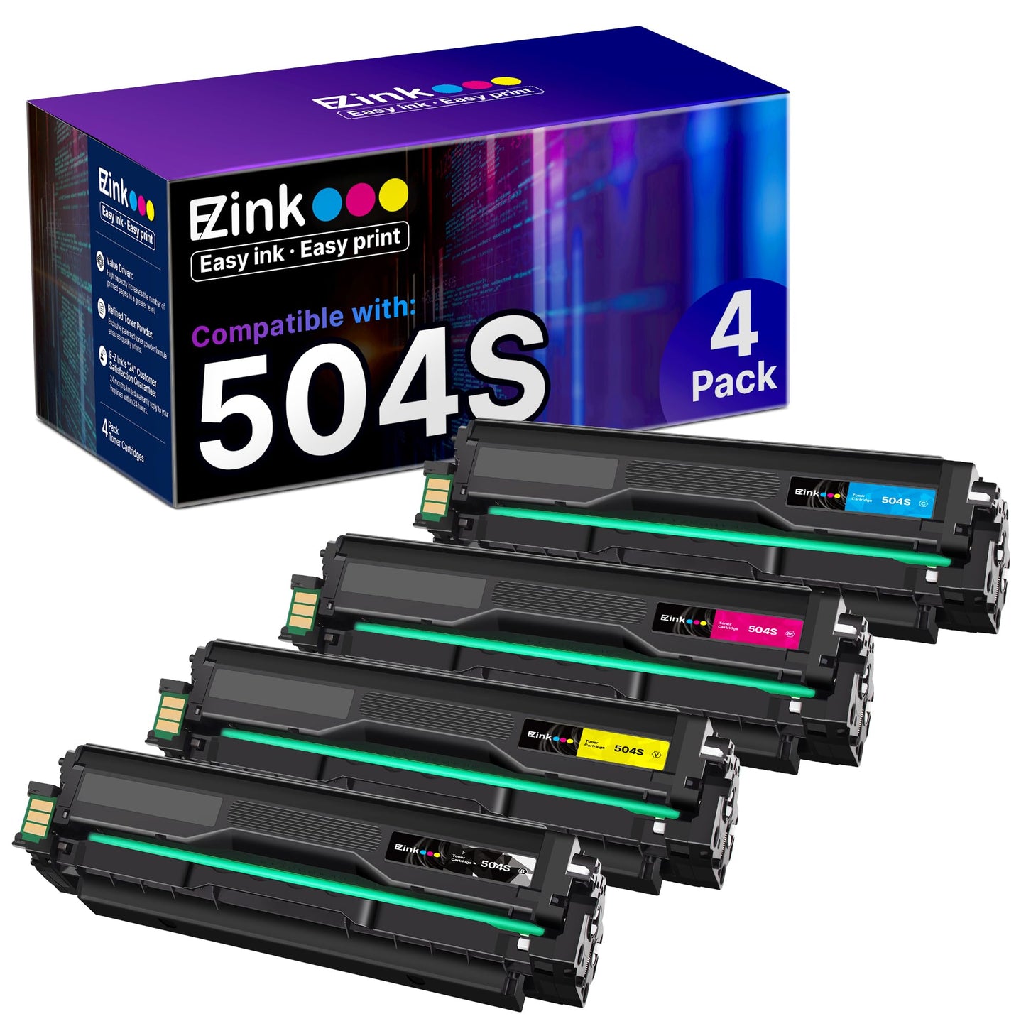 E-Z Ink CLT-504S CLT-K504S Toner Cartridge for Samsung 504S K504S CLT 504S