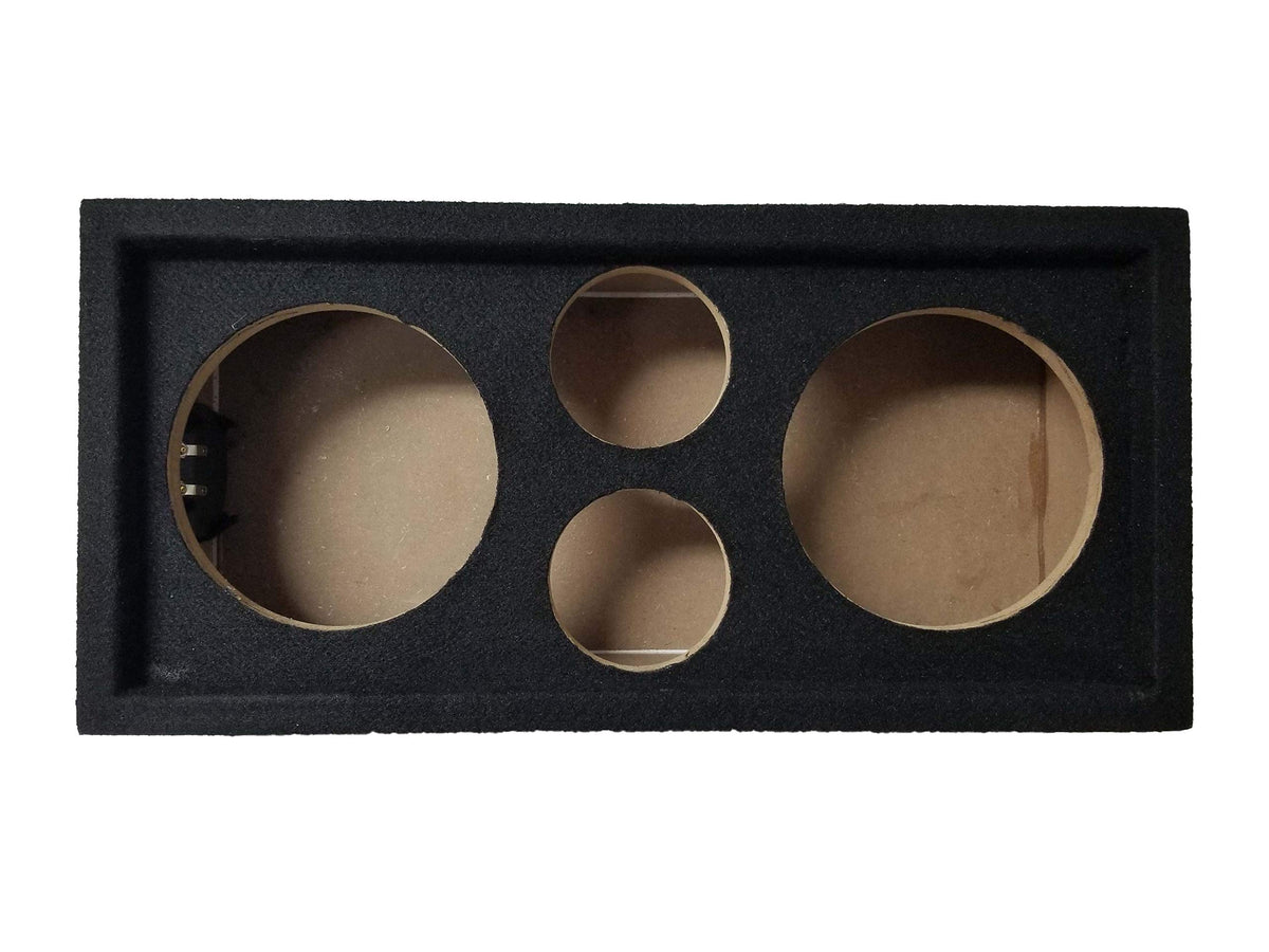 Bass Rockers Chuchero Outdoor Stereo Subwoofer Car Speaker Box - Pod - Enclosure Box Carpeted MDF fits 6" Midrange/Speakers - 1” inch Sub Box