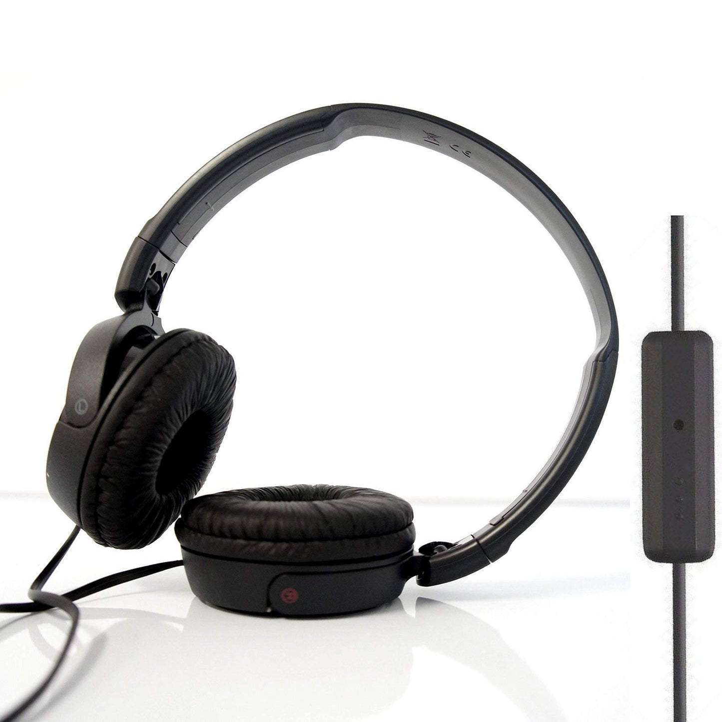 SONY Over Ear Best Stereo Portable Headphones Headset for Apple iPhone iPod/Samsung Galaxy / mp3 Player / 3.5mm Jack Plug Cell Phone with Mic (black)