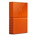 WD 3TB Orange My Passport Portable External Hard Drive - USB 3.0 - WDBYFT0030BOR-WESN