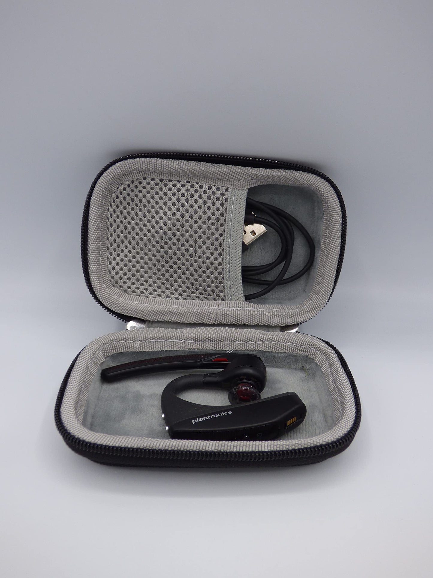 Plantronics 206110-01 (Poly) 5200-UC Bluetooth Headset Bundle. Includes Headset, Charging case, Wall Plug, earpieces and Yismo Water-Resistant Carry…