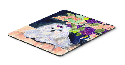Caroline's Treasures SS8287MP Maltese Mouse Pad/Hot Pad/Trivet, Large, Multicolor