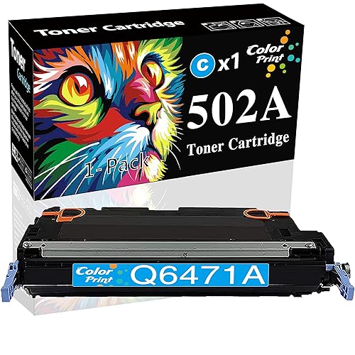 Color Print Compatible 502A Toner Cartridge Replacement for HP Q6471A 6471A Q6471 Work with 3600N 3600DN 3800N 3800DN 3800DTN CP3505 CP3505N CP3505X