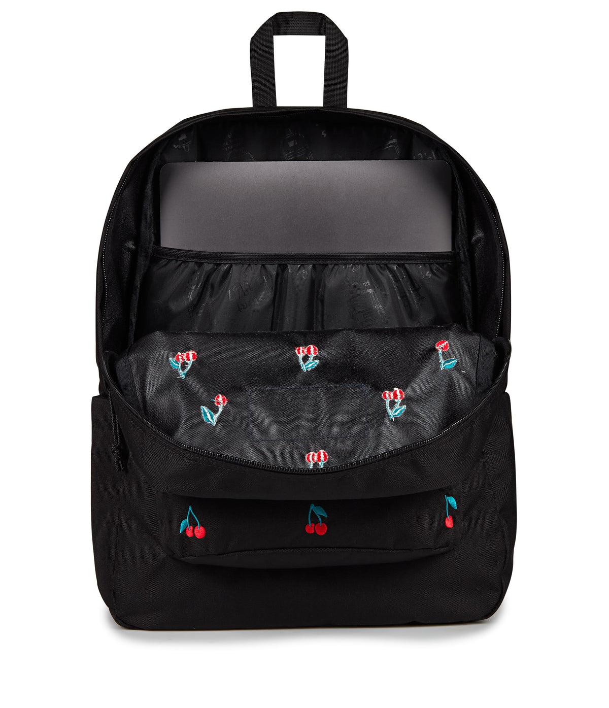 JanSport Superbreak Plus FX Backpack - Work, Travel, or Laptop Bag with Water Bottle Pocket - Surreal Sensations Black